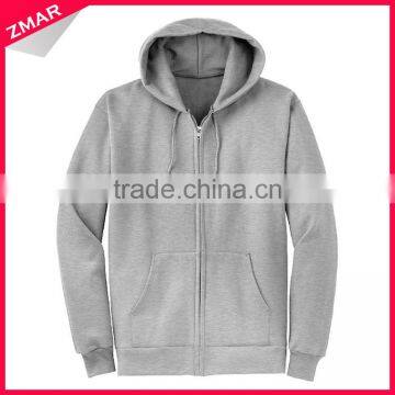 Wholesale Price Custom Label Design Bulk Man Plain Polyester Cotton Fleece Zip Up Hoodie