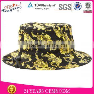 Adjustable Size Custom Tweed Floral Bucket Hat For Wholesale photo-2