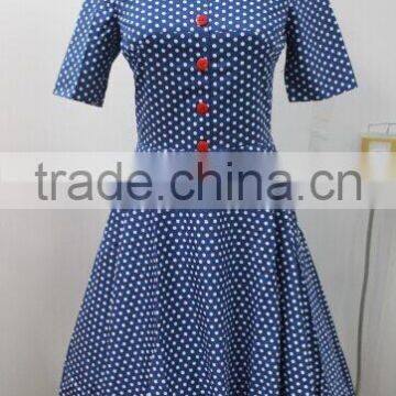 Womens Vintage Style Swing 1950s 60s Retro Pinup Rockabilly Swing Office Evening Dress tea dress