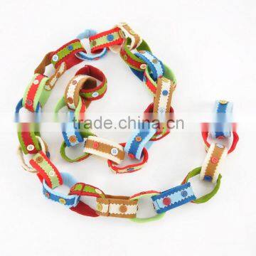 1 PC Charm Christmas Ornament Multicolor Circle Long Rope Cord photo-2