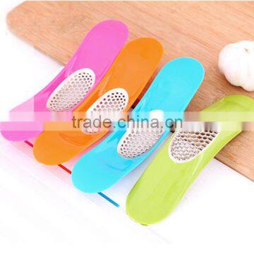 1PC Stainless Steel+Plastic Garlic Press Crusher Chopper Accesorios Households Vegetable Cutter Grater Kitchen Tools KC1519 photo-4