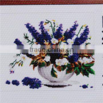 3d Diy Round Diamond Rhinestone Painting 5D Cross Stitch Kit Needlework Diamond Embroidered Mosaic Lavender Flower Home Decor photo-5