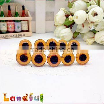 10mm Clear Brown Wire Back Handcraft Felting Animal Safety Glass Toy Eyes photo-6