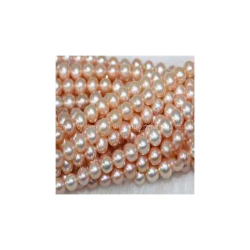 Freshwater Pearl Bead 4-5mm White Round Near Round Shell Pearl Strands Pearl Necklace Wholesale