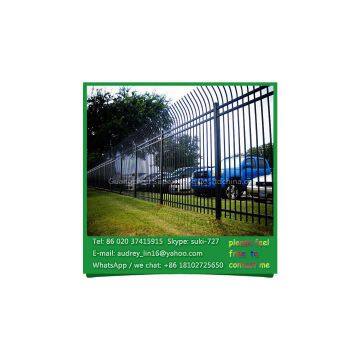 High security galvanized steel bending top tubular fence design border fence