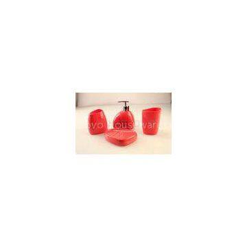 Irregular Fashion Watermelon Red Bathroom Set complete Bath Accessory Sets