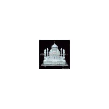 Marble Taj Mahal Replica Miniature ~ Hand Carved Decorative Taj Mahal Model Showpiece ~  Valentine Gifts ~ Indian Souvenir