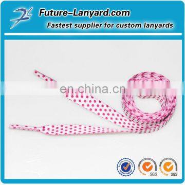 Dye sublimation shoelaces for girls