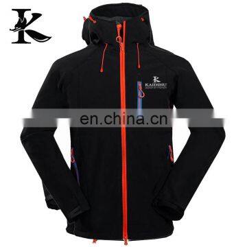 Men Outdoor Softshell Jacket Print Logo Empty Waterproof Jacket