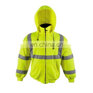 Hi-vis hooded sweatshirt