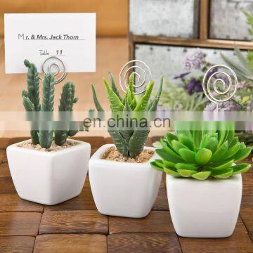 Wedding Souvenirs Table Decoration Potted Succulent Place Card Holder