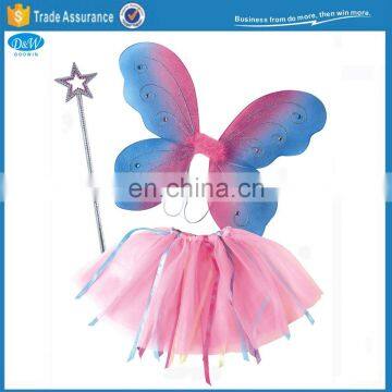 Fairy Butterfly Wings Set with Wand and Tutu Dress for Party