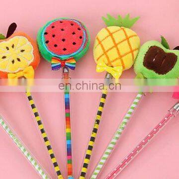 Wholesale plush fruit pen toys