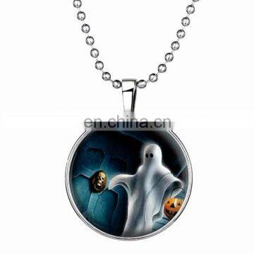 Women Jewelry Glowing Pendant Necklace With Ghost Pattern