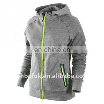 Custom logo 100% cotton ladies sports wear with hood fashion design lady hoodies