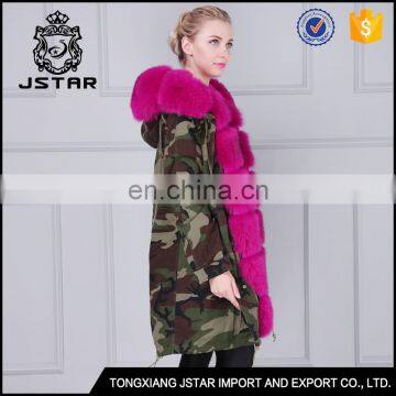 Modern and Fashionable Real Fur Trimmed Coats With Warm Hodded photo-3