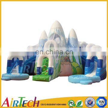 new design cheap inflatable castle slide for amusement