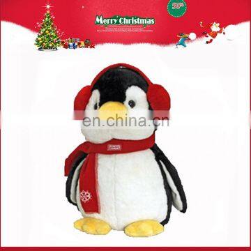 2016 Hot lovely wholesale custom christmas penguin plush toys