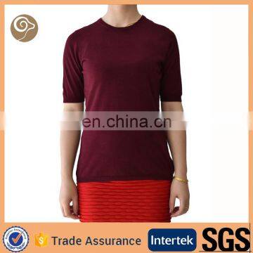 Women fashion wholesale knitted mongolian cashmere sweater