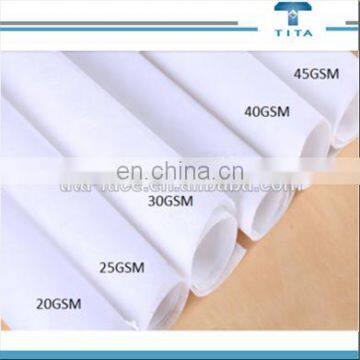 High quality polyvinyl alcohol water soluble nonwoven fabric/lace material/PVA cloth