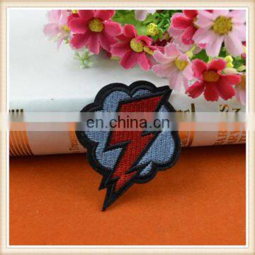 new coat lighting design sew on embroidery patch custom for garment wholesale