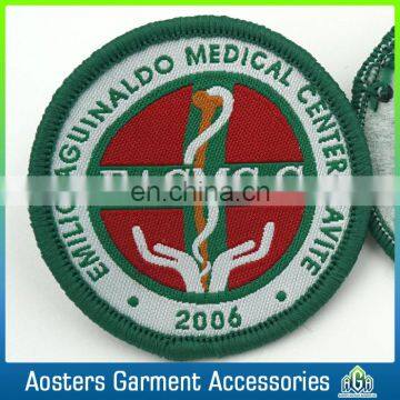 Custom Round Designs Woven Badge for Clothing photo-5