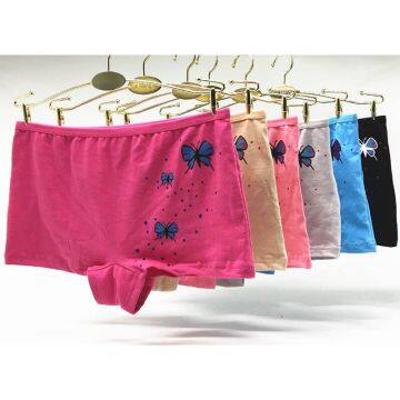 Yun Meng Ni Sexy Underwear Custom Butterfly Print Women Boyshorts Cheap Cotton Panty For Woman