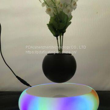 New Led Light Magnetic Floating Levitating Pot Plants photo-3