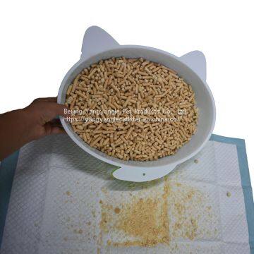 Pine wood cat litter