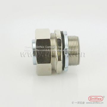 Driflex Brass Silver Nickel Plated Conduit Fitting Conduit Connector ip67