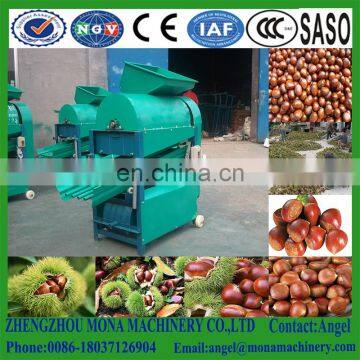 Electric automatic chestnut sheller / sweet chestnut shelling machine/chestnut off the thorns machine for sale