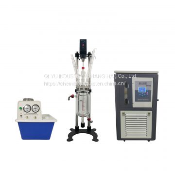 2L overhead stir laoratory glass reactor