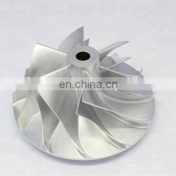 T81 444827-0001/17 75.94/106.00mm 6+6 Blades Turbo Billet/milling/aluminum 2618 Compressor Wheel for 465622-0002/3/4/5/6/7/9/10