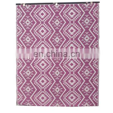 Eco-friendly outdoor rug woven from pp  recycled plastic cheap pp beach mat