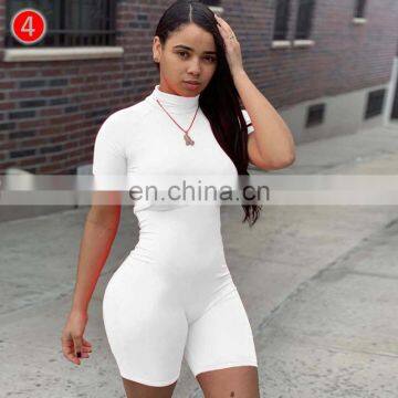 5colors Women High Elastic Sexy Tights Activewear Fitness Running Bodycon Shorts Jumpsuit photo-6