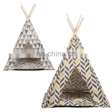 Wholesale Factory Waterproof Outdoor Camping China Pop Up Portable Pet Dog Cat Teepee Bed Tent For Dogs