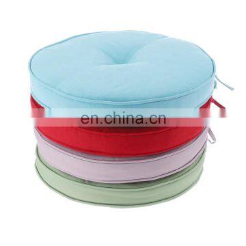 Recycle Set of 4 Seat Cushions With Ties Round Chair Pads for Armchairs Garden Outdoor Indoor Chairs photo-2
