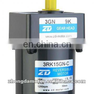 ac gear head motors ac 15 w 110v synchronous