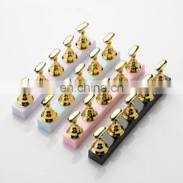 Nail Polish Display Bar Chess Board Magnetic Nail Tip Practice Stand Holder