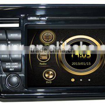 factory quality Dual zone wince car navigation system for Honda 2014 City(left) with GPS/BT/Radio/SWC/Virtual 6CD/3G /ATV/iPod