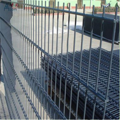 Black Chain Link Fence 656 Double Wire Mesh Fence Double Slatted Fence Panels 