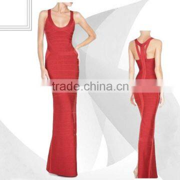2015 New Sey V-neck Women Sleeveless Spaghetti Strap Floor-length Long Mai Bodycon Elegant Party Floor-length Bandage Dress photo-3