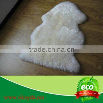 Hot sale low price sheep skin fur white rugs