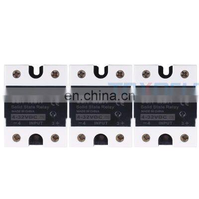 DC To AC SSR-40DA SSR 25DA 10DA Solid State Relay 4-32VDC Input 24-480VAC Output solid state relay Industrial Single black SSR