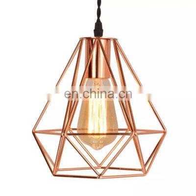 Bar Decoration Modern Metal Cage Iron Cage Industrial Pendant Light