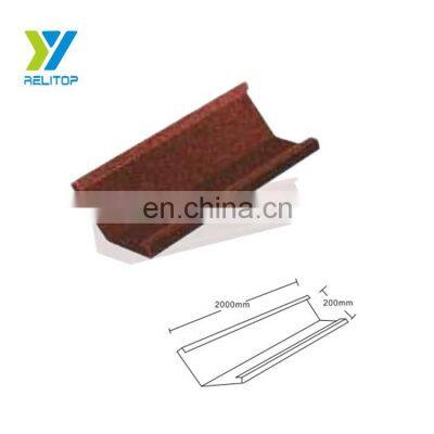 Beautiful roofing sheet stone coated metal roof accessories valley tray