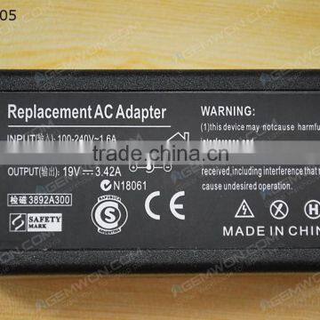 High Copy Laptop AC Power Adapter for LITEON 19V 3.42A 5.5*2.5mm 65W photo-2