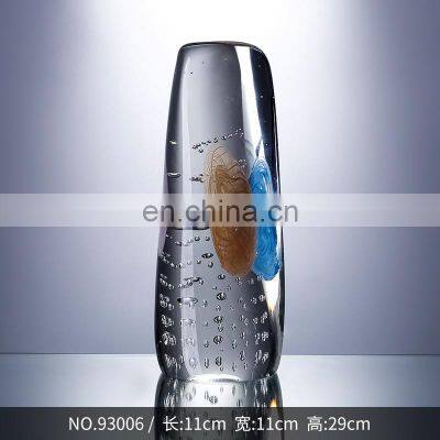 Wholesale Decorative Minimalist Classic Tall Glass Vase Clear For Decorating Flowers photo-2