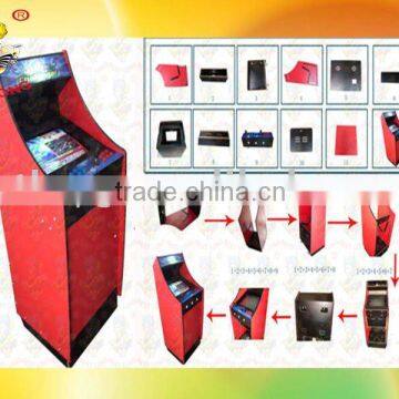 Tall Red Arcade Game Machine