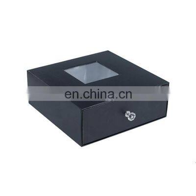 Hot stamping custom logo hair extensions packaging box wig paper gift drawer box